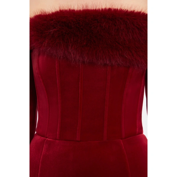 Rebecca Vallance Crimson Rose Gown | Evening Gowns | Coveti