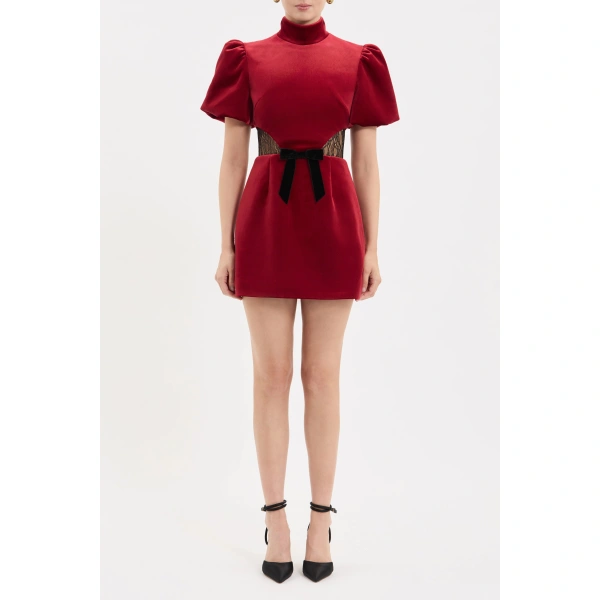 Rebecca Vallance Crimson Rose Mini Dress | Mini Dresses | Coveti