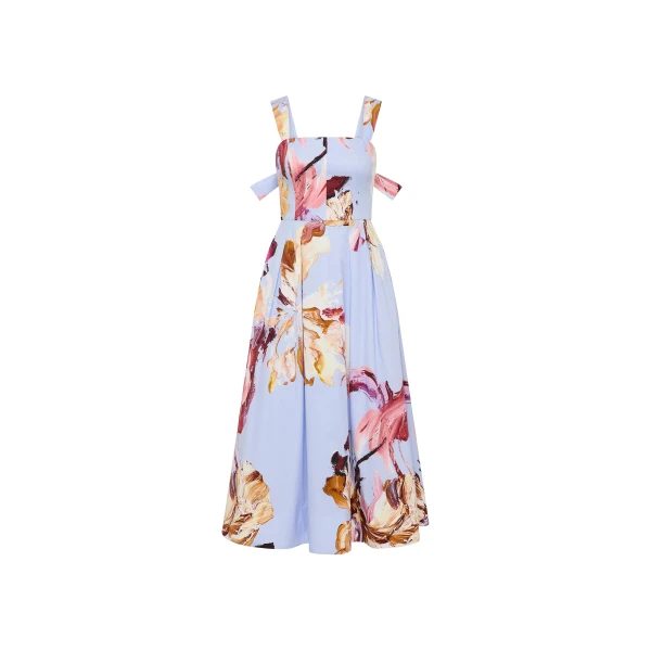 Fleur De Lis Midi Dress