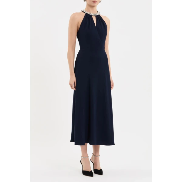 Rebecca Vallance Blue midi dress