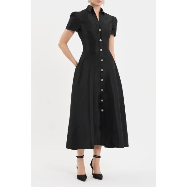 Rebecca Vallance Haddon Short Sleeve Midi Dress | Midi Dresses | Coveti