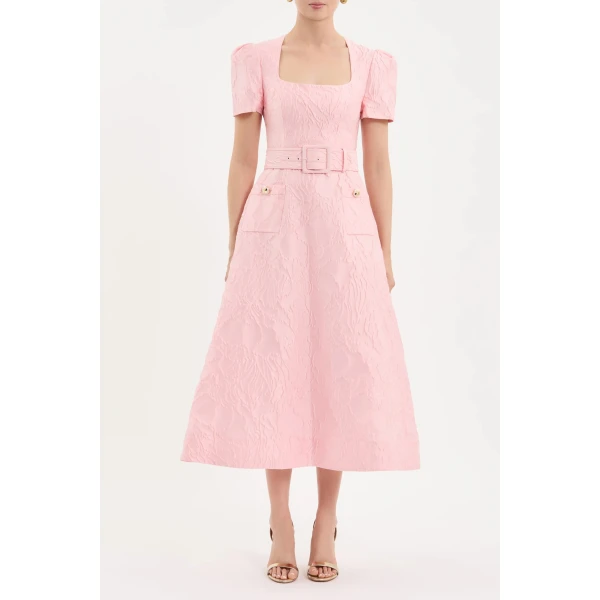 Rebecca Vallance Helmsley Short Sleeve Midi Dress | Midi Dresses | Coveti