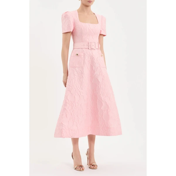 Rebecca Vallance Helmsley Short Sleeve Midi Dress | Midi Dresses | Coveti