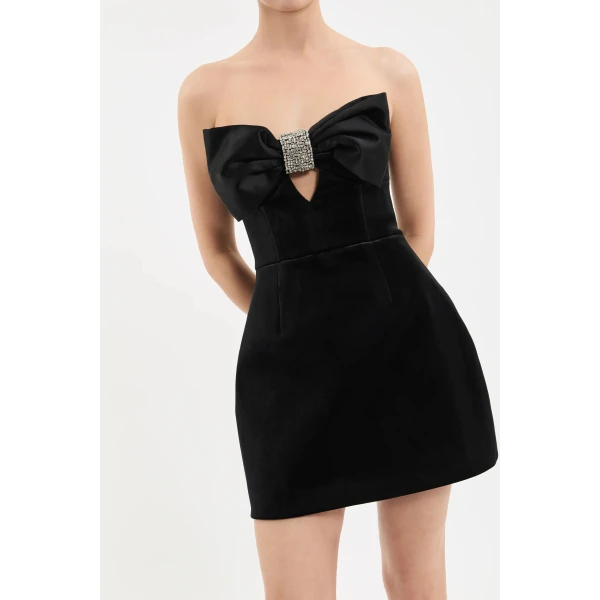 Rebecca Vallance Imogen Mini Dress in Black | Mini Dresses | Coveti