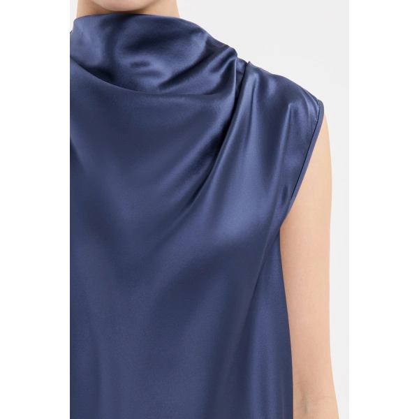 Rebecca Vallance Montague Top in Chambray | Tops | Coveti