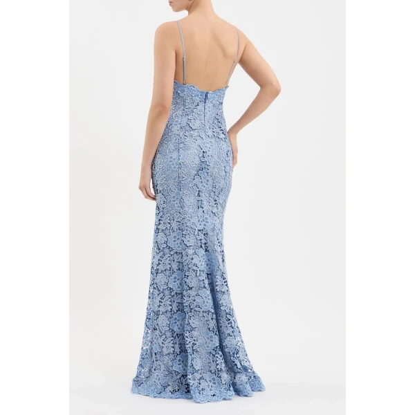 metallic corded lace