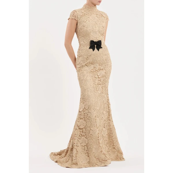 Rebecca Vallance Metallic gown