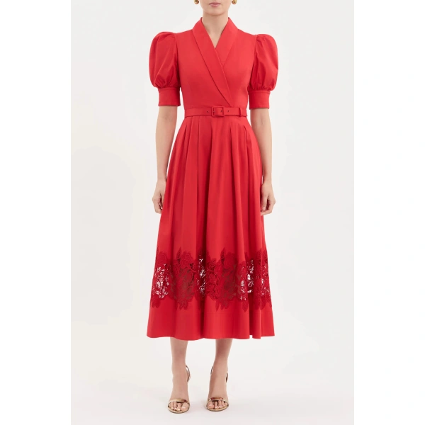 Rebecca Vallance Phillips Short Sleeve Midi Dress | Midi Dresses | Coveti