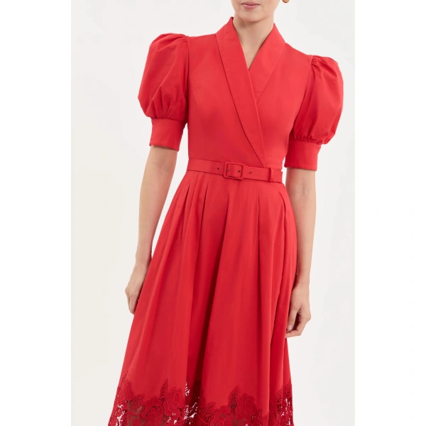 Rebecca Vallance Phillips Short Sleeve Midi Dress | Midi Dresses | Coveti