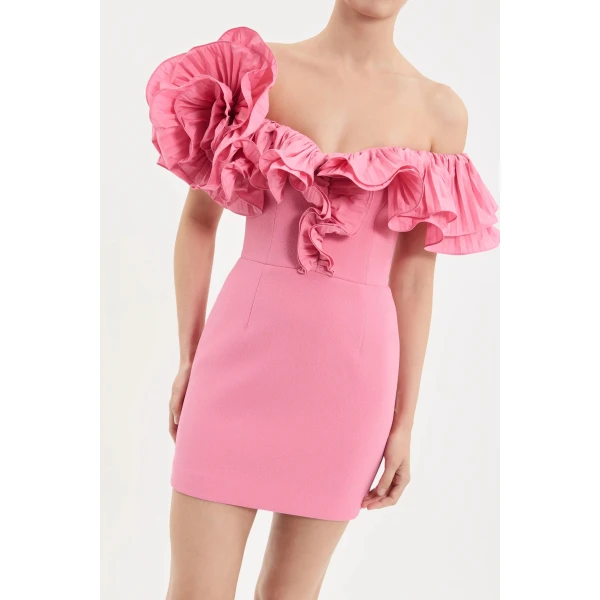 Rebecca Vallance Preston Frill Mini Dress | Mini Dresses | Coveti