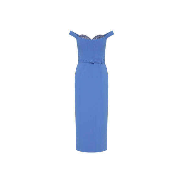 Preston Off The Shoulder Midi Dress