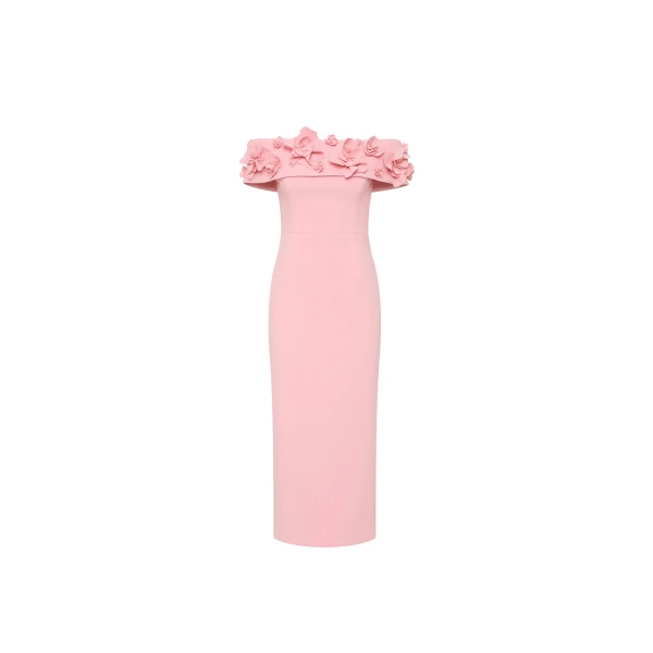 Yorkshire Off The Shoulder Midi Dress