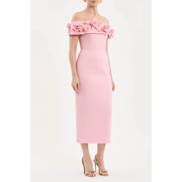 Rebecca Vallance Yorkshire Off The Shoulder Midi Dress | Midi Dresses | Coveti