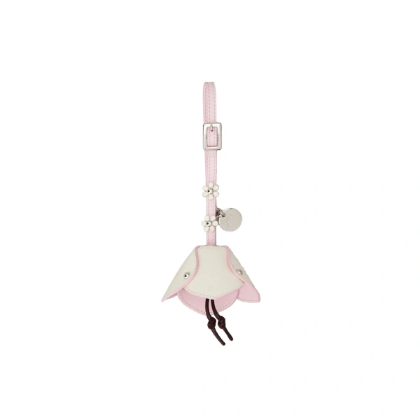 Bag Charm in Pink Leather