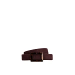 Roger Vivier Belle Vivier Belt in Burgundy Suede | Belts