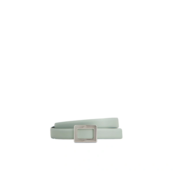 Belle Vivier Belt in Green Leather