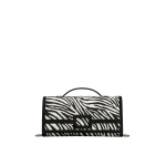 Roger Vivier Belle Vivier Clutch in Black and White Pony Effect Leather | Clutch Bags