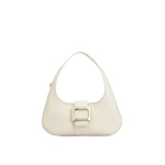 Roger Vivier Belle Vivier Hobo Bag in Off White Leather | Hobo Bags