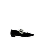 Roger Vivier Belle Vivier Mary Janes in Black Velvet | Ballet Flats