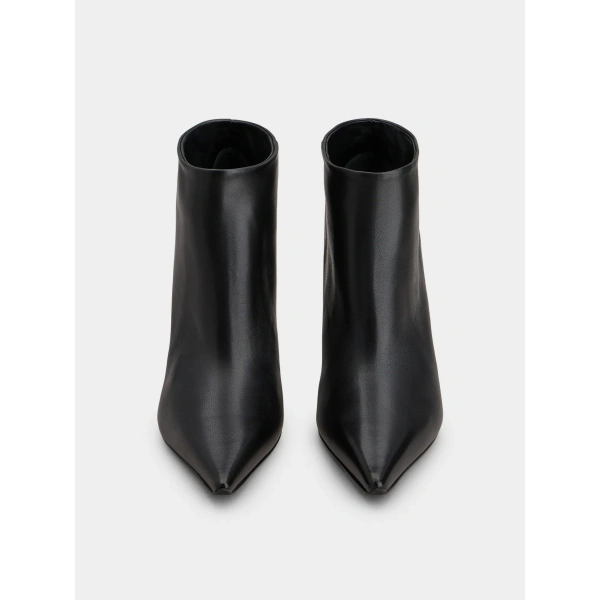 Roger Vivier Choc Booties in Black Leather, view 2 | Ankle Boots