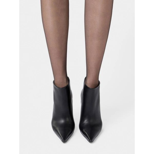 Roger Vivier Choc Booties in Black Leather, view 5 | Ankle Boots
