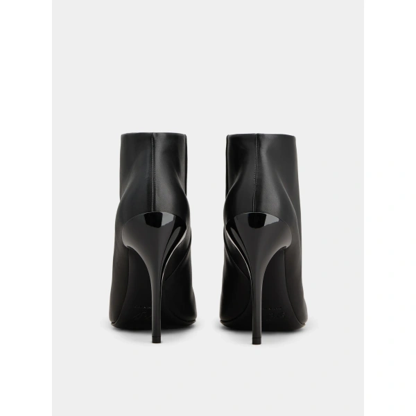 Roger Vivier Choc Booties in Black Leather, view 6 | Ankle Boots