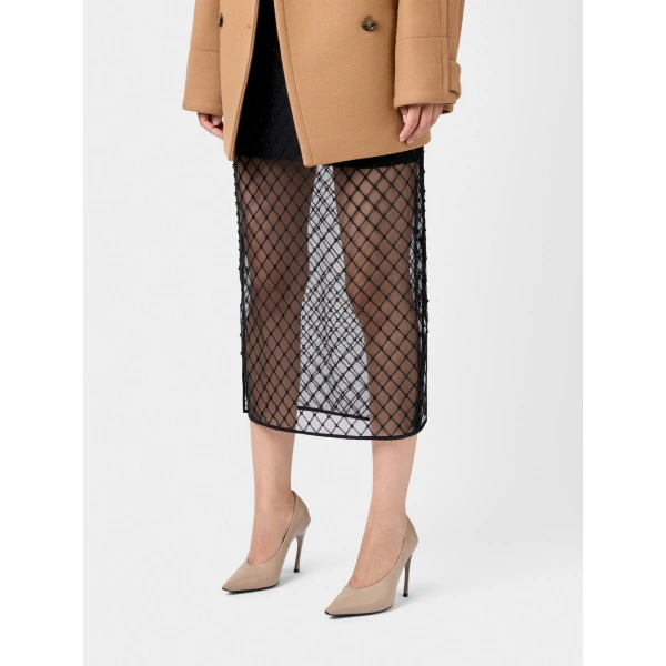 Roger Vivier Choc Pumps in Beige Leather, view 5 | Pumps