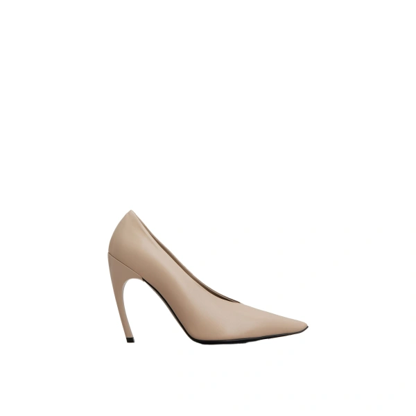Choc Pumps in Beige Leather