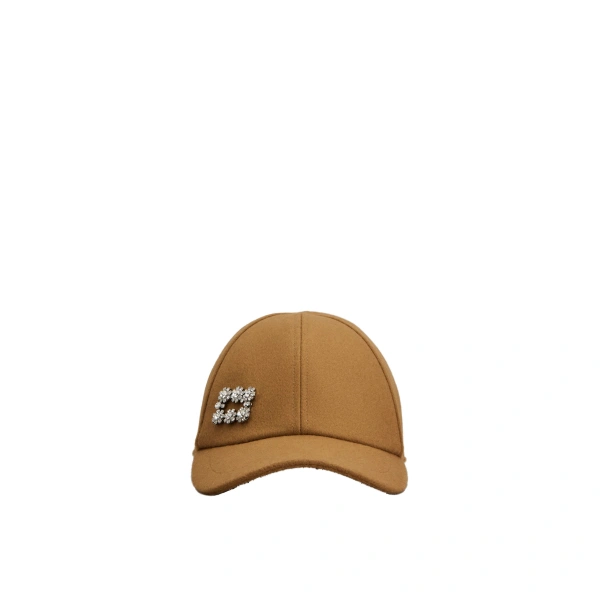Efflorescence Baseball Cap in Camel Wool