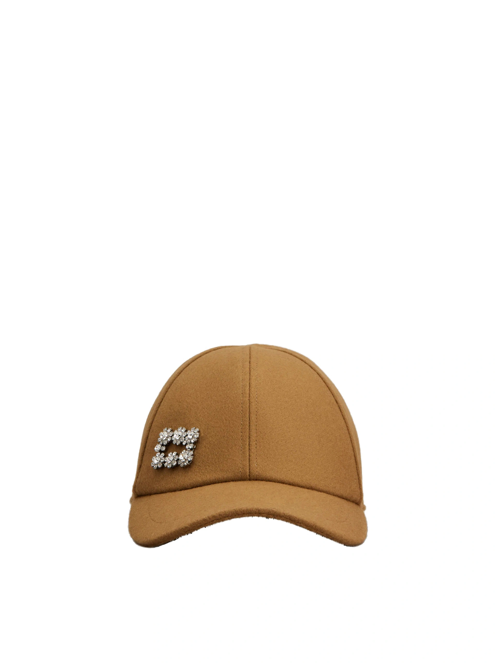 Roger Vivier Efflorescence Baseball Cap in Camel Wool Roger Vivier Efflorescence Baseball Cap in Camel Wool | Baseball Caps