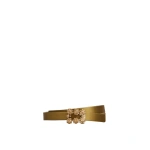 Roger Vivier Efflorescence Belt in Olive Green Satin | Belts