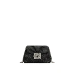 Roger Vivier Efflorescence Mini Bag in Black Satin | Mini Bags