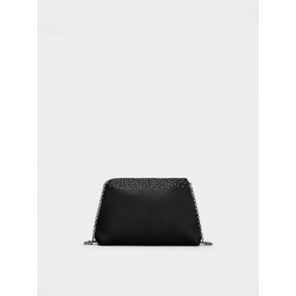 Roger Vivier Efflorescence Mini Bag in Black Satin, view 6 | Mini Bags