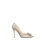 Roger Vivier Efflorescence Pumps in Grey Satin | Pumps