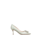 Roger Vivier Efflorescence Pumps in Mint Green Satin | Pumps
