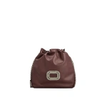 Roger Vivier Pilgrim Bag in Burgundy Leather | Shoulder & Crossbody Bags