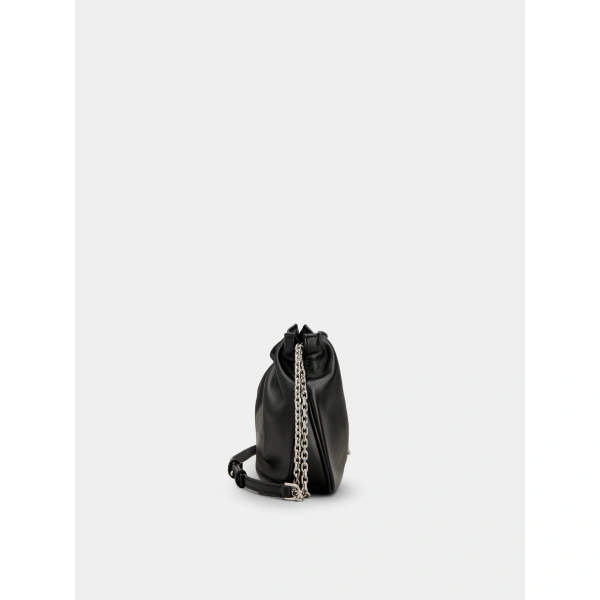 Roger Vivier Pilgrim Micro Bag in Black Leather, view 2 | Mini Bags
