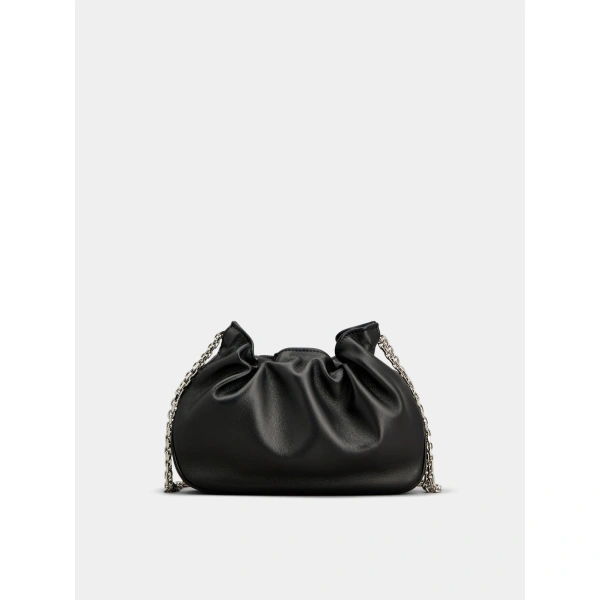 Roger Vivier Pilgrim Micro Bag in Black Leather, view 6 | Mini Bags