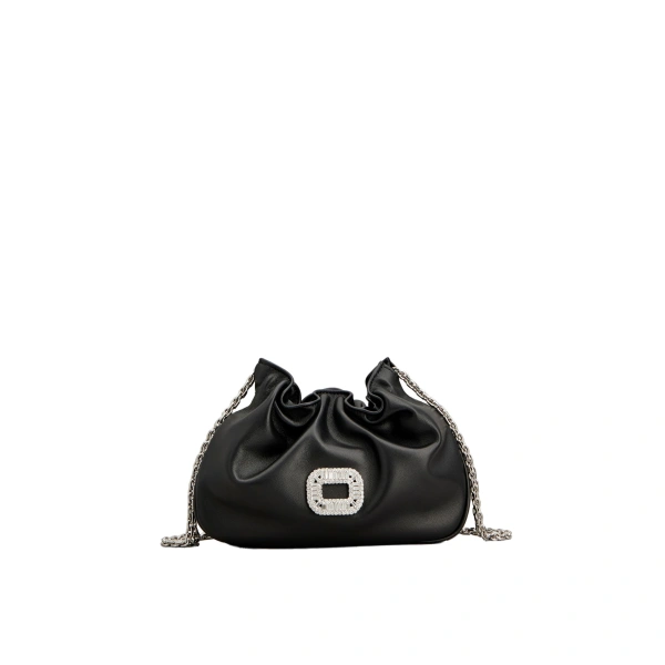 Pilgrim Micro Bag in Black Leather