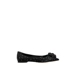 Roger Vivier Rose Vivier Ballerinas in Black Satin | Ballet Flats