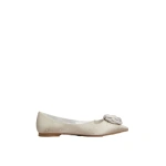Roger Vivier Rose Vivier Ballerinas in Grey Satin | Ballet Flats