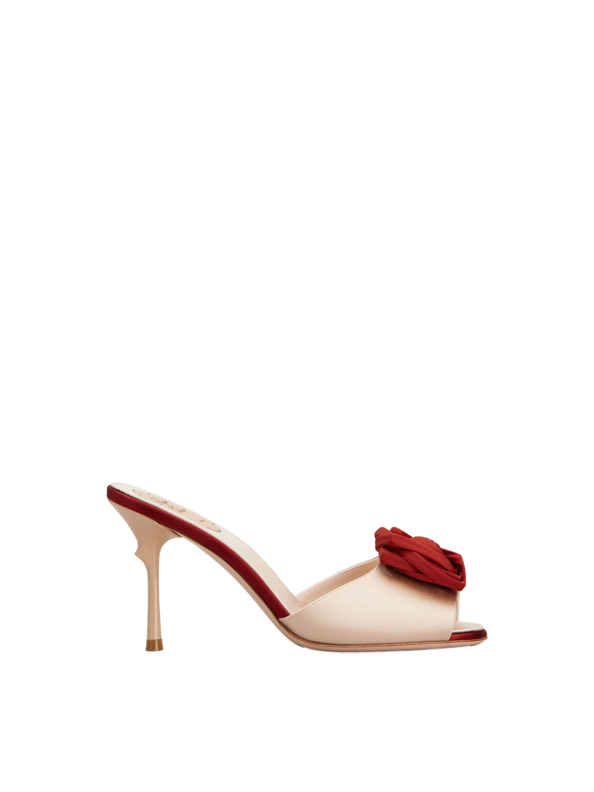 Roger Vivier Rose Vivier Mules in Nude Satin Roger Vivier Rose Vivier Mules in Nude Satin | Mules