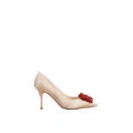 Roger Vivier Rose Vivier Pumps 8.5 cm in Nude Satin | Pumps