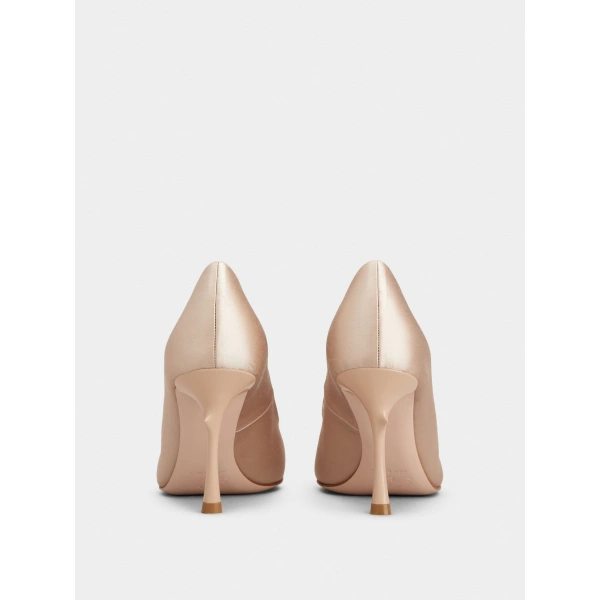 Roger Vivier Rose Vivier Pumps 8.5 cm in Nude Satin, view 6 | Pumps