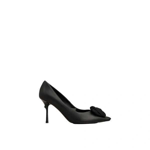 Rose Vivier Pumps in Black Leather
