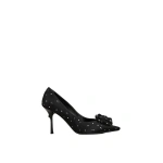 Roger Vivier Rose Vivier Pumps in Black Satin | Pumps
