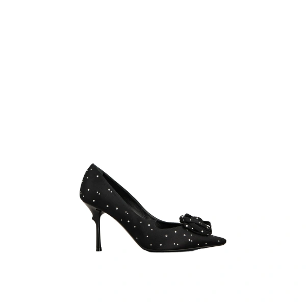 Rose Vivier Pumps in Black Satin