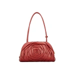 Roger Vivier Rose Vivier Shoulder Bag in Red Leather | Shoulder & Crossbody Bags