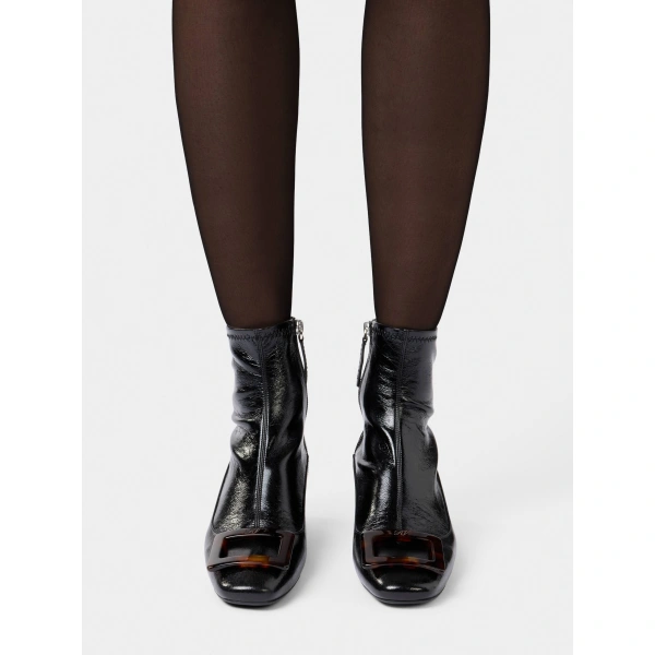 Roger Vivier Stretch U Look Booties in Black, view 6 | Ankle Boots