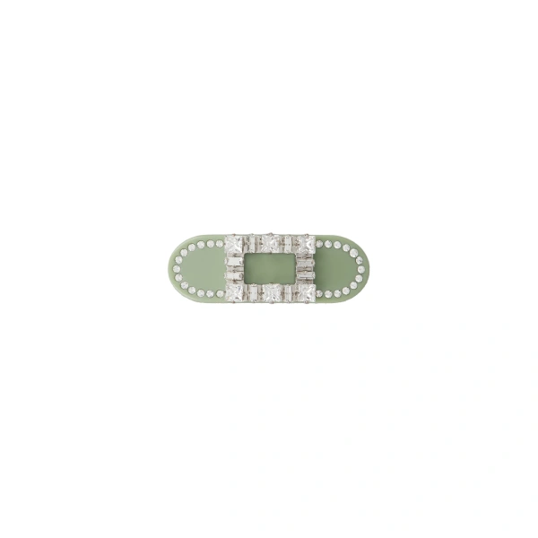 Très Vivier Hair Clip in Green